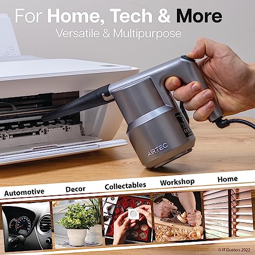 AirTec Ultra Type 3 – Powerful Electric Air Duster for PC, Console & Tech Cleaning