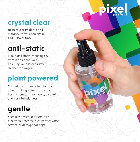 Kit de spray nettoyant pour écran naturel Pixel Perfect - 120 ml (4,2 oz)
